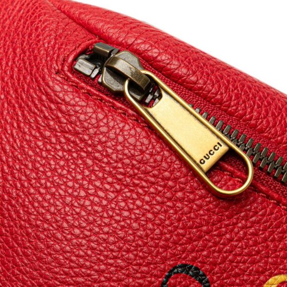 (SM) Gucci Red Leather Sherry Line Body bag/Sling bag - SMALL - COA included main image 8